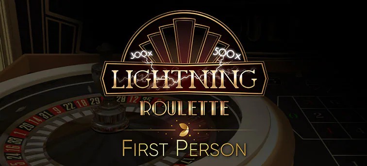 First Person Lightning Roulette logo by Evolution NV Casino