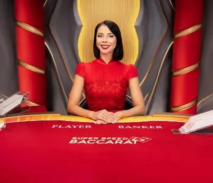 Official Live Shows logo: Super Speed Baccarat by Evolution at NV Casino